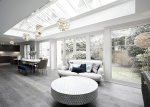A new rear extension, a reimagined entrance and redesigned side elevations, along with a thoughtful overhaul of the ground and first-floor interiors, enhance the home’s functionality and aesthetic.