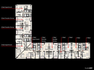 New build housing flats , floor plan